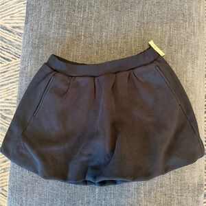 NWT OFFLINE By Aerie Cloud Fleece Bubble Skort  True Black Pull on Size Small S